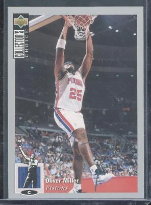 1994-95 Collector's Choice #293 Oliver Miller Silver Signature Detroit Pistons - Image 1 of 2