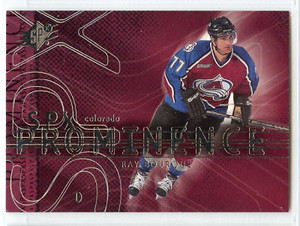 2000-01 SPx Hockey Prominence - #84 - Ray Bourque - Colorado Avalanche