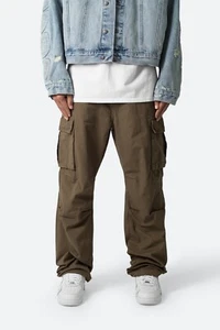Pantalones cargo MNML de gran tamaño nuevos con etiquetas para hombre talla 38 verdes holgados informales ropa de calle - Imagen 1 de 10