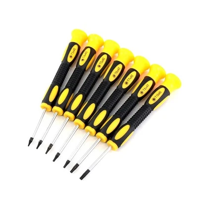 Yellow Screwdriver 140mm Black Screwdriver Silver T3-T7 With Hole Brand New - Image 1 of 4