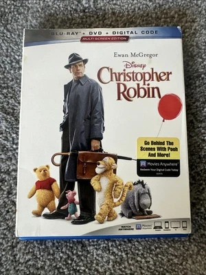 Christopher Robin Blu-ray +DVD + Slipcover Disney Movie Love Action Pooh - Image 1 of 4