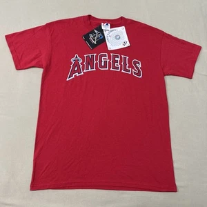 Camicia Majestic Los Angeles Angels uomo XL (veste L) rossa manica corta baseball #23 - Foto 1 di 7