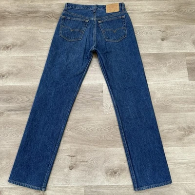 Vintage 90s Levis 501 0115 Blue Denim Jeans Mens ACTUAL SIZE 30x32 Made In USA - Image 1 of 4