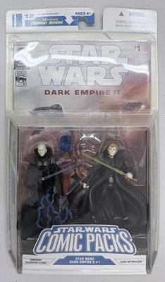 Star Wars COMIC PACKS #12 DARK EMPIRE II - Emperor Clone & Luke Skywalker HASBRO - Image 1 of 2