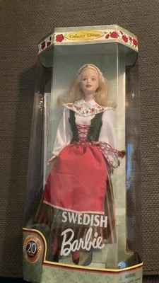 Boneca Barbie sueca do mundo edição de colecionador 1999 Mattel 24672 - Imagem 1 de 3