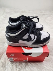Nike Dunk Low Negro Blanco Panda CW1588-100 Niños Talla 11.5 C Caja 🐼 - Imagen 1 de 6