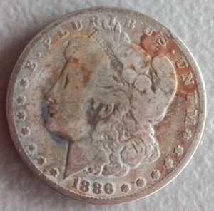 Morgan Silber Dollar Münze 1886 Münzzeichen: O - Bild 1 von 2