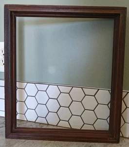 Vintage Holz Bilderrahmen 12,75x14,75" Wandbild Dekor Distressed Antik Box CL - Bild 1 von 14