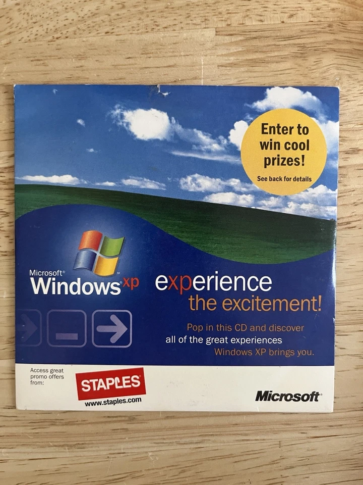 Windows XP Promotion Disc PC CD ROM Staples Advertising Vintage - Image 1 of 4
