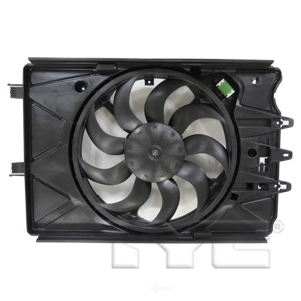 Ventilador de radiador y condensador doble para Fiat 500L TYC 2014-2019 Foto 1 de 3