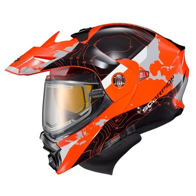 Scorpion EXO-AT960 Topographic Modular Snow Helmet w/Electric Shield Orange - Image 1 of 2