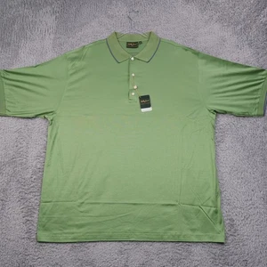 Camisa Polo Bobby Jones Para Hombres XXL Hoja Gris Golf Manga Corta Nueva con Etiquetas Nueva Stock Antiguo - Imagen 1 de 12