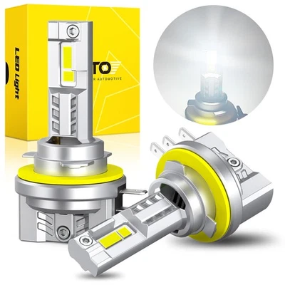 New H15 LED Bulbs High Beam DRL Headlight Conversion Kit Super White 12-18V LN - Image 1 of 4