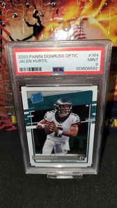 2020 Panini Donruss Optic - Rated Rookies Jalen Hurts #164 (RC) Psa 9 - Picture 1 of 2