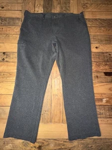 Pantaloni Duluth Trading Uomo 42W 32L Grigio Antracite Incog Chino Dritti Elasticizzati - Foto 1 di 7