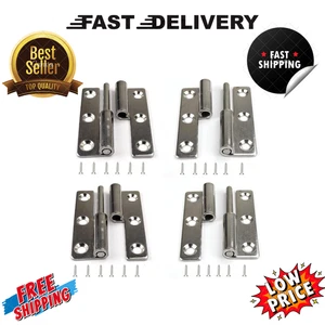 Edelstahl Abhebescharniere abnehmbares Gleitgelenk Türfahne Scharnier 3" | 4 Stück - Bild 1 von 9