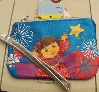 Cartera/cartera infantil Dora la Exploradora con cremallera nueva/etiquetas AZUL de Nickelodeon Foto 1 de 1