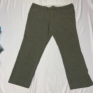  A.n.a A New Approach Knöchelhose Capri olivgrün gemustert Rapport Größe 16 gebraucht, in einwandfreiem Zustand - Bild 1 von 10