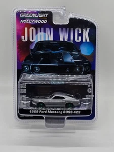 2017 GREENLIGHT 1969 MUSTANG BOSS 429 JOHN WICK  GREEN MACHINE (CHASE) - Picture 1 of 7
