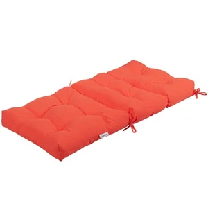 5" Thicken Square Patio Chair Cushion Pad High Back Seat Mat Dining Yard Orange - Picture 1 of 6