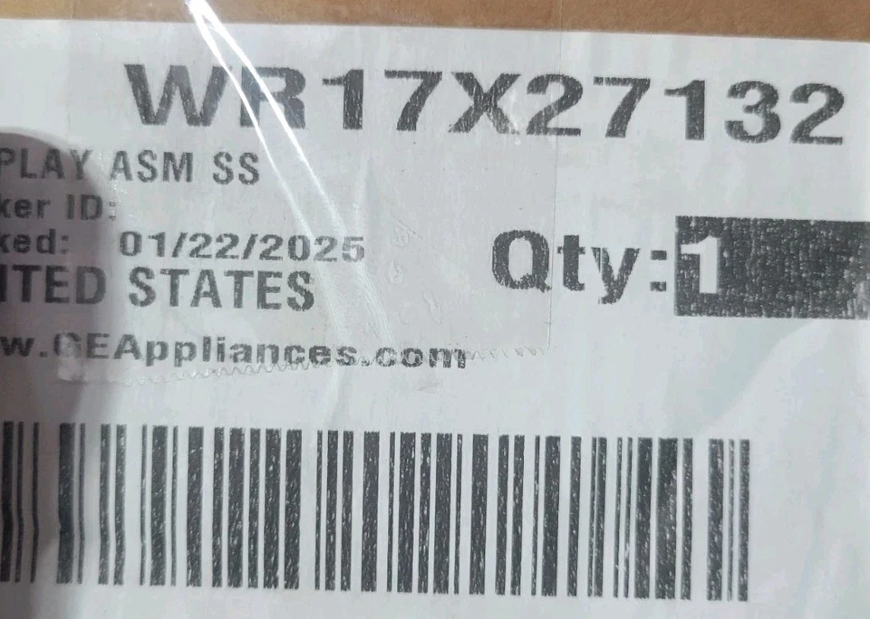 WR17X27132 Nuevo GE Refrigerador Pantalla Asm Ss Foto 1 de 1