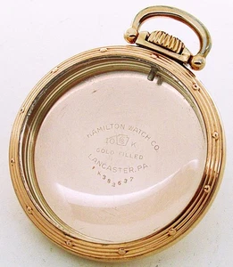 16er Hamilton " Model # A " Railroad 10k Gold Filled Taschenuhr Gehäuse. Beauty - Bild 1 von 11