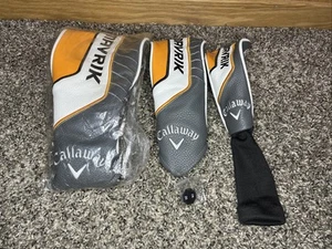 SET OF 3 CALLAWAY MAVRIK HEADCOVERS w/ tag maverick, Driver, Wood, Hybrid, NEW - Picture 1 of 10