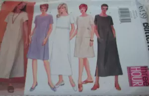 Butterick Schnittmuster 6139 KLEID 2 Längen Größe 14-18 Neu/Ungeschnitten 1999 - Bild 1 von 2