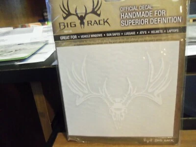 NEW DEER SKULL 6" DECAL BIG RACK OFFICIAL  BRAND NEW FREE SHIP  - Image 1 of 2