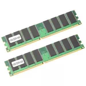 2Pcs 1GB DDR Laptop Desktop Memory RAM Memory 400Mhz PC-3200 2.6V 184Pin for - Picture 1 of 12