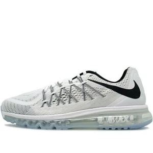 Nike Air Max 2015 UK 11 EUR 46 White Black New 698902 101 - Picture 1 of 3