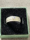Spinner Ring Sterling Silver Meditation Spin Fidget Anxiety Ring With Moonstone