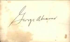 George Abrams Cincinnait Reds d.1986 signed/signiert 3x5 Karteikarte 162647 - Bild 1 von 1