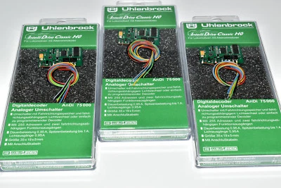 Uhlenbrock Decoder 75000 AnDi im 3er Pack Decoderset NEU & OVP Motorola /Märklin - Bild 1 von 2