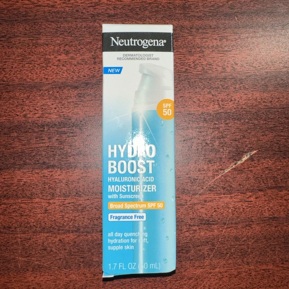 Neutrogena Hydro Boost Face Moisturizer Broad Spectrum With SPF 50 1.7 Oz 6/26 - Image 1 of 1