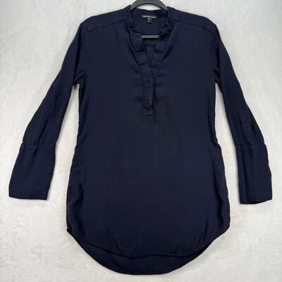 Top túnica James Perse manga larga cuello en V informal calce relajado talla 3 EE. UU. L Foto 1 de 4