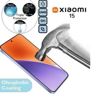 100% Genuine Tempered Glass 9H Screen Protector (Xiaomi15) Fits/For Xiaomi 15 - Picture 1 of 2