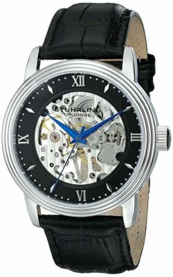 NEW Stuhrling Original 516.33151 Men's Delphi Vienna Watch Mechanical Skeleton - Image 1 of 2