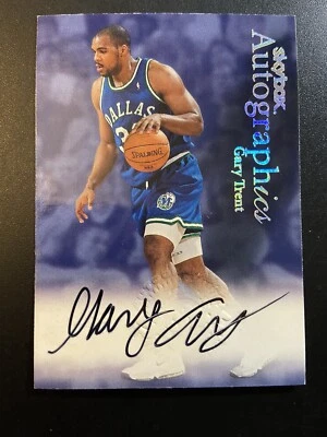 1999-00 Skybox Autographics Gary Trent Mavericks Basketball - Image 1 of 2