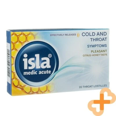 ISLA Medic Acute 20 Lozenges Reduces Hoarseness and Sore Throat Citrus Honey - Image 1 of 4
