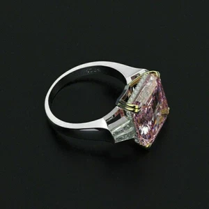 5.50 Ct Natural Sapphire Diamond Engagement Proposal Ring 14K Solid White Gold - Picture 1 of 7