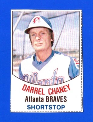 1977 Hostess BASEBALL #57 DARREL CHANEY ATLANTA BRAVES (SB1) - Image 1 of 2