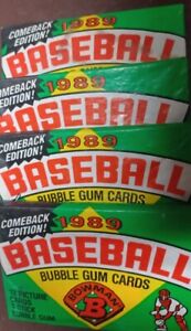 4 1989 Bowman Baseball Cards Unopen Sealed Factory Packs Ken Griffey Jr Rookie ?
