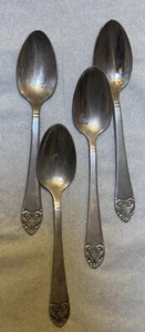 4 Waldorf Astoria Spoons Demitasse Silverplate Silver Plated Vtg Hotel Flatware - Picture 1 of 2