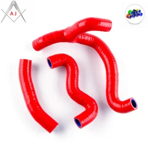 Red For 2012-2018 KTM 50SX 50 SX / SX Mini / SXS Silicone Radiator Coolant Hose - Picture 1 of 6