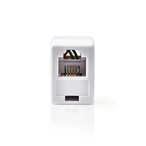 ACCOPPIATORE RJ11 TELEFONICO 6P4C PRESA FEMMINA PER CAVO TELEFONO PROLUNGA - Zdjęcie 1 z 3