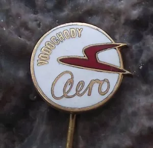 Vintage Aero Vodochody Czech Aircraft Factories Aviation Company Logo Pin Badge - Picture 1 of 4