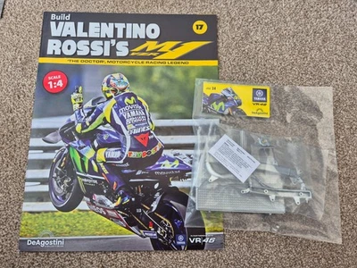 1/4 DEAGOSTINI Costruire Il Yamaha YZR-M1 Valentino Rossi Moto Parte Numero #17 - Immagine 1 di 3