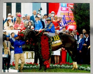 AUTOGRAFO JOCKEY JUNIOR ALVARADO FOTO 8x10 2025 sovranità derby kentucky #8 - Foto 1 di 1