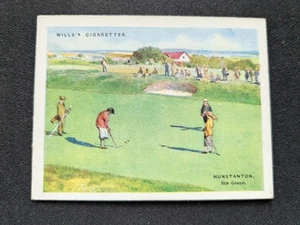 1924 Wills Golfing Card # 10 Huntstanton (EX) - Picture 1 of 3